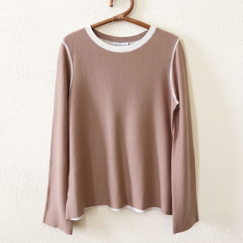 NWT Michael Stars Reversible Crewneck Pullover Sweater